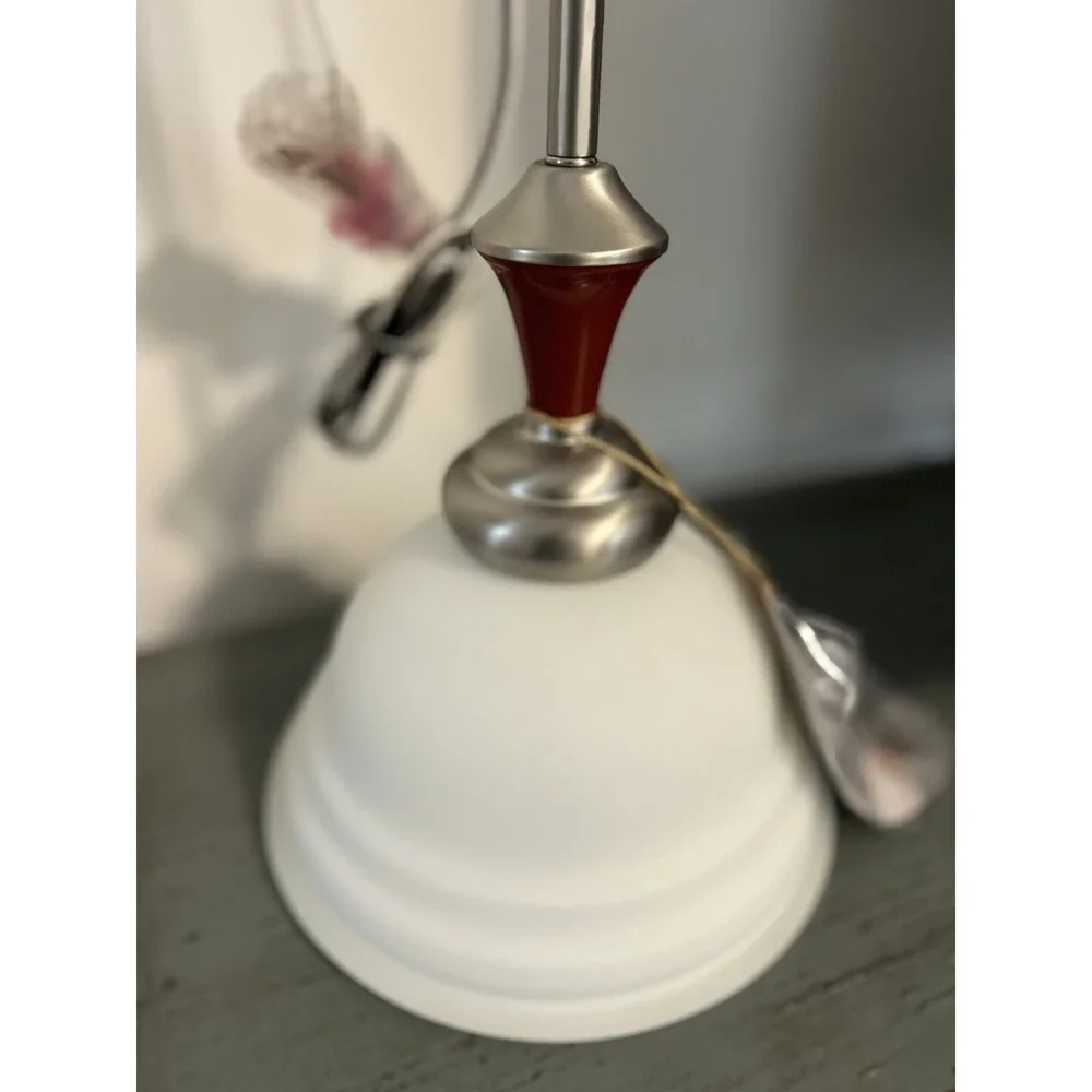Savoy House Lighting Pendant / Red Zinger And Brushed Nickel Finish